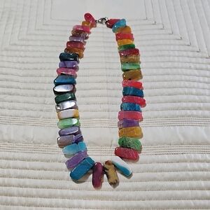Source Unknown Colorful Stone Necklace